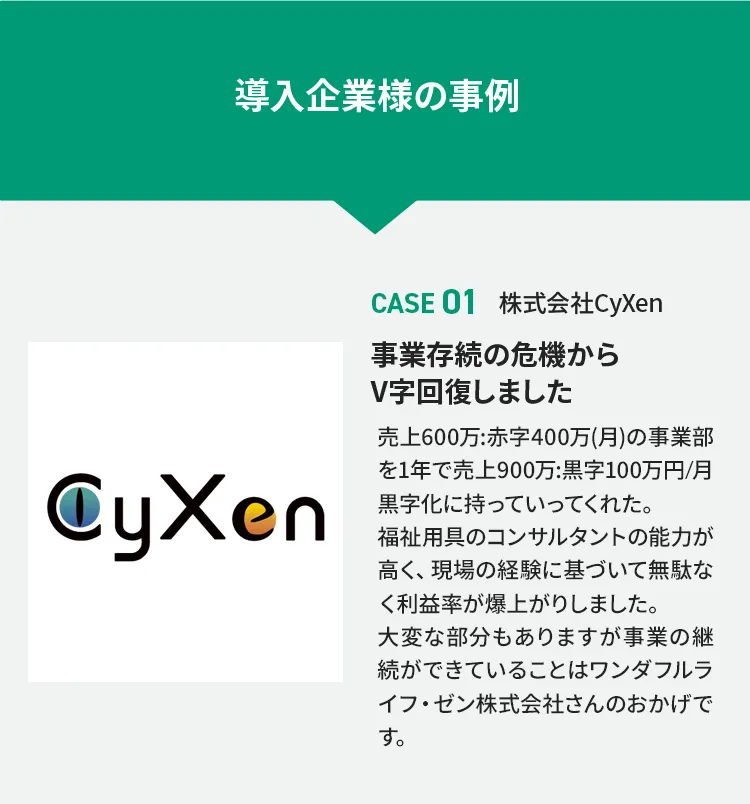 導入企業様の事例 株式会社CyXen