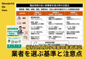 福祉用具の安い卸業者を選ぶ基準と注意点まとめ